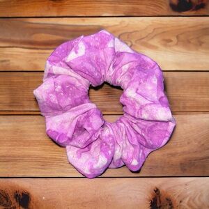 Purple Tie-Dye Scrunchie